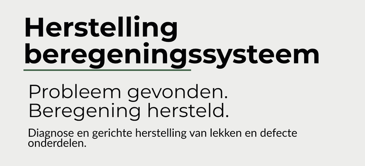 Reparatie van irrigatiesysteem