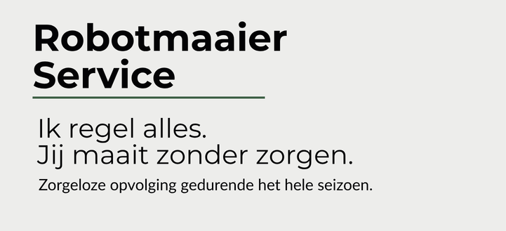 Zorgeloze onderhoudsservice voor robotmaaiers