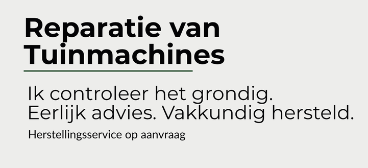 Reparatieservice voor tuinmachines