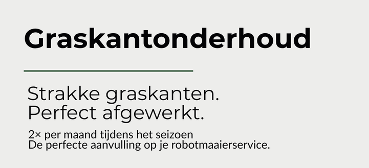 Professionele service voor het onderhoud van graskanten